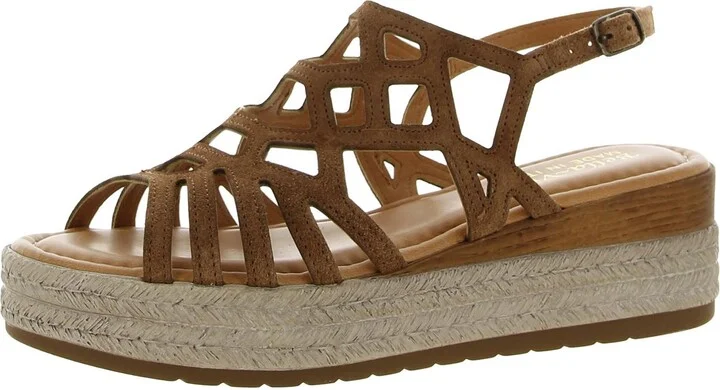 Womens Ankle Strap Wedge Espadrilles