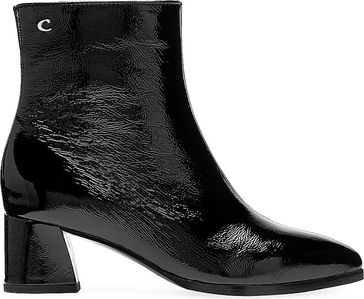 Black Crinkle Patent
