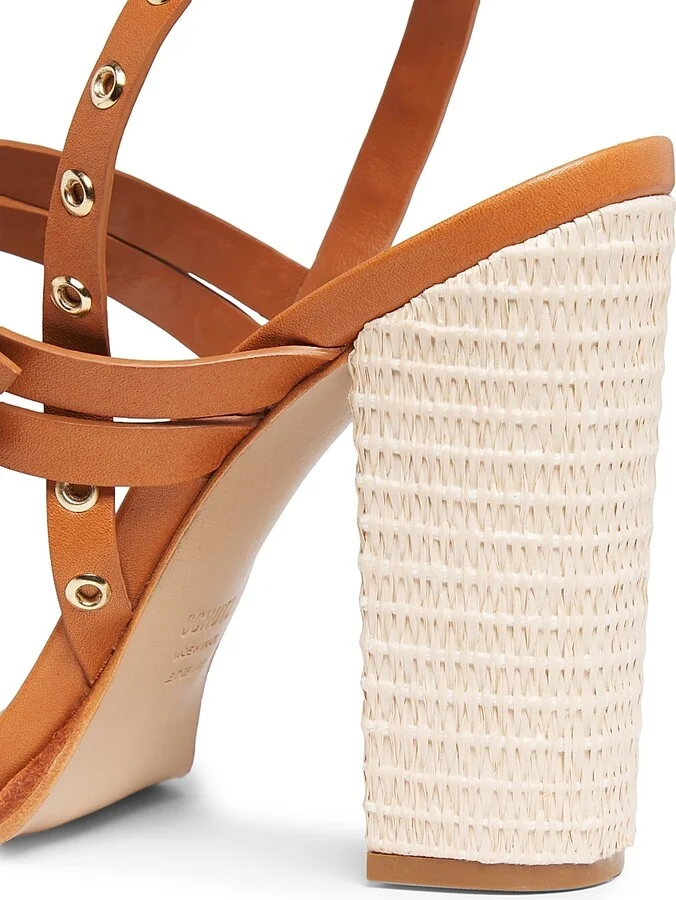 Women's Annete Grommet Leather Sandals - Brown - Size 6.5 - Image 5