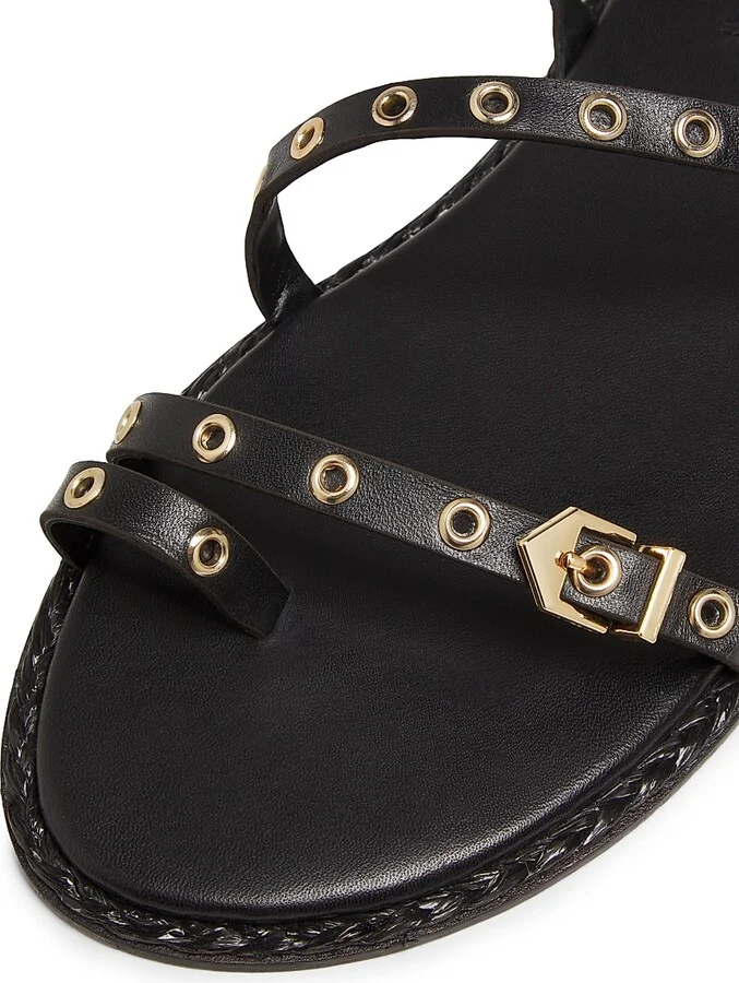 Women's Annete Leather Sandals - Black - Size 6.5 - Image 6