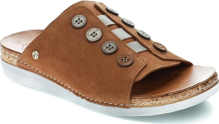 Women's Antalya Slide Sandal In Caramel