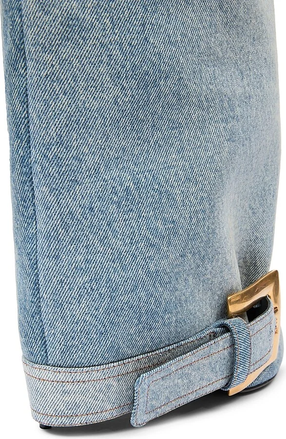 Women's Anthe 75MM Denim Knee-High Boots - Bleu Jean - Size 9 - Image 7