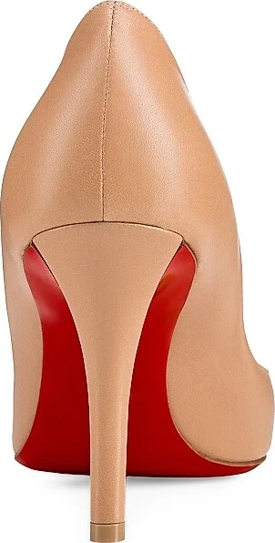 Women's Apostrophy Nappa Leather 85MM Pumps - Beige - Size 5 - Image 3