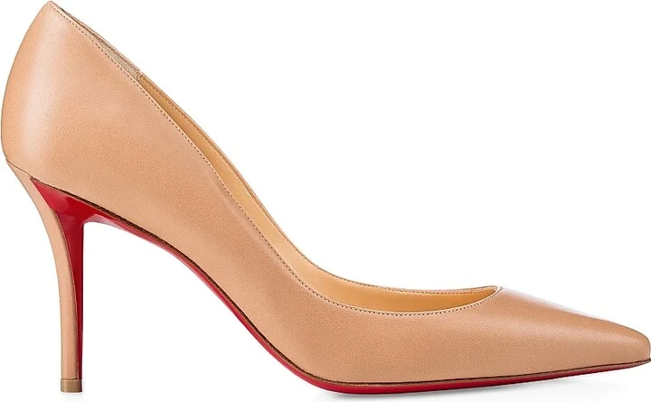 Women's Apostrophy Nappa Leather 85MM Pumps - Beige - Size 5