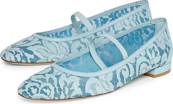 Women's Arabella Garden Lace & Leather Flats - Air - Size 10 - Image 2