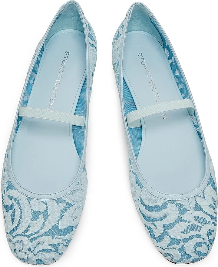 Women's Arabella Garden Lace & Leather Flats - Air - Size 10 - Image 4