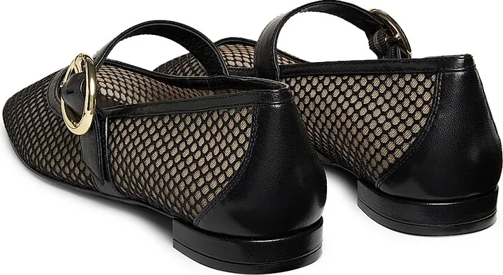 Women's Arabella Mesh & Leather Mary Janes - Black - Size 10 - Image 3