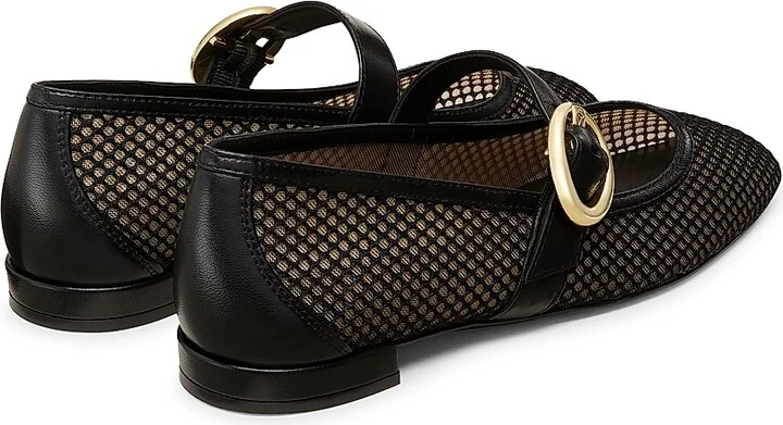 Women's Arabella Mesh & Leather Mary Janes - Black - Size 10 - Image 2