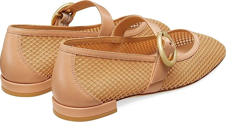 Women's Arabella Mesh & Leather Mary Janes - Black - Size 10 - Image 5