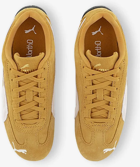 Womens Archive Gold Puma Speedcat Og Suede Low-Top Trainers 3.5 - Image 2