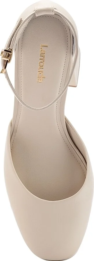 Women's Ari Leather Ankle-Strap Platform Pumps - Ivory - Size 10 - Image 5
