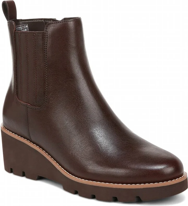 Women's Aria Wedge Ankle Boot In Dark Brown