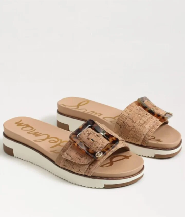 Women's Ariane Slide Sandals In Natural Cork