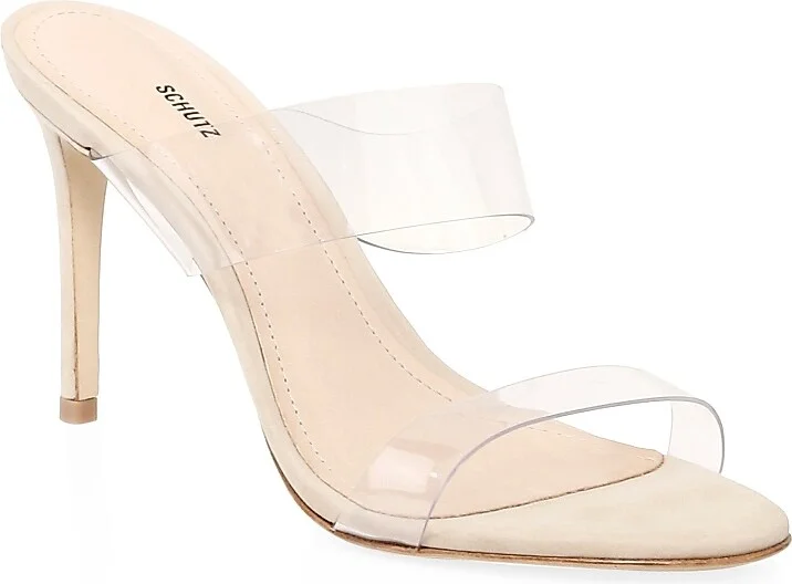 Women's Ariella 100MM Transparent Vinyl Mules - Vinil - Size 5 - Image 2
