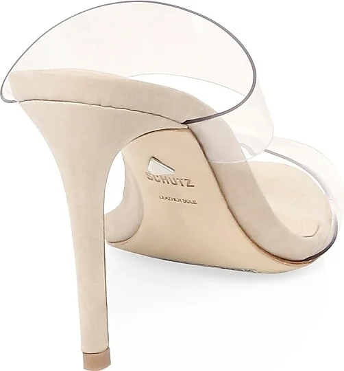 Women's Ariella 100MM Transparent Vinyl Mules - Vinil - Size 5 - Image 3