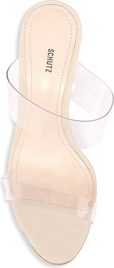 Women's Ariella 100MM Transparent Vinyl Mules - Vinil - Size 5 - Image 5