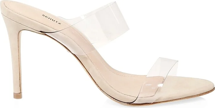 Women's Ariella 100MM Transparent Vinyl Mules - Vinil - Size 5