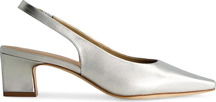 Women's Ariella Slingback Pumps - Silver - Size 6