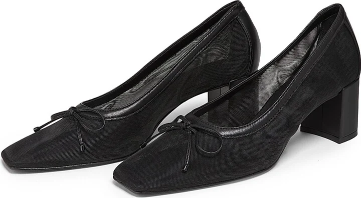 Women's Arissa 65MM Block Mesh Pumps - Black - Size 7 - Image 2