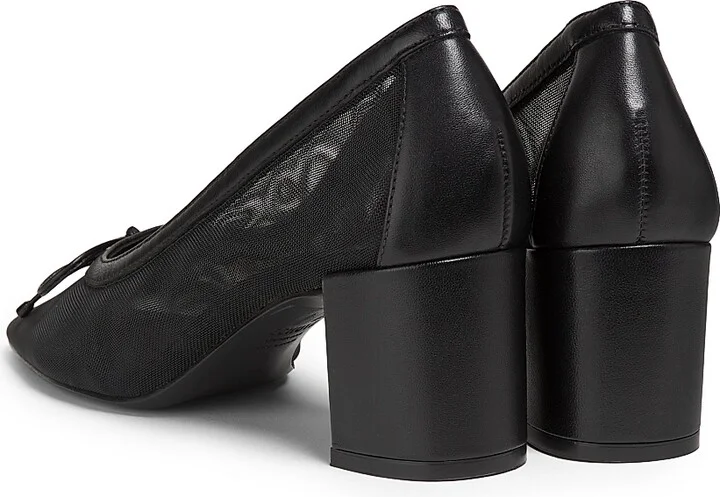 Women's Arissa 65MM Block Mesh Pumps - Black - Size 7 - Image 3