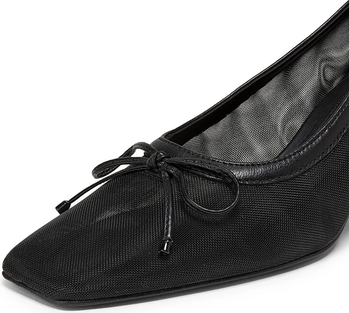 Women's Arissa 65MM Block Mesh Pumps - Black - Size 7 - Image 5