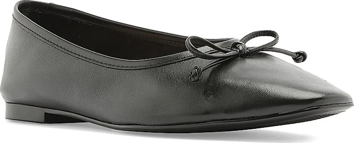 Women's Arissa Leather Ballet Flats - Honey Beige - Size 5 - Image 6