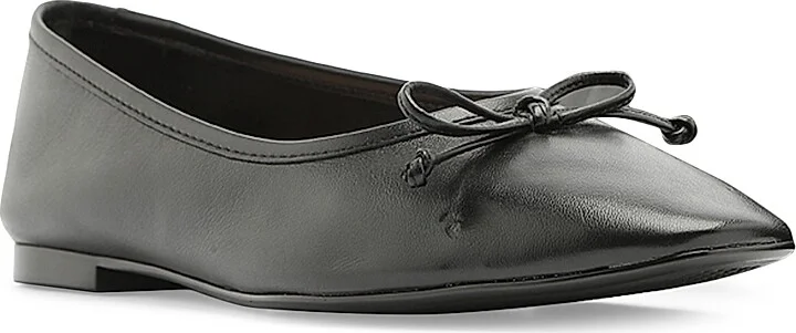 Women's Arissa Leather Ballet Flats - Honey Beige - Size 5 - Image 8