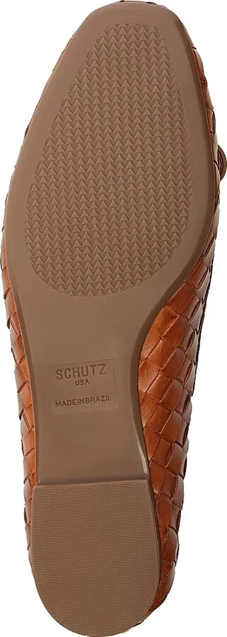 Women's Arissa Woven Leather Flats - Miele - Size 5 - Image 8