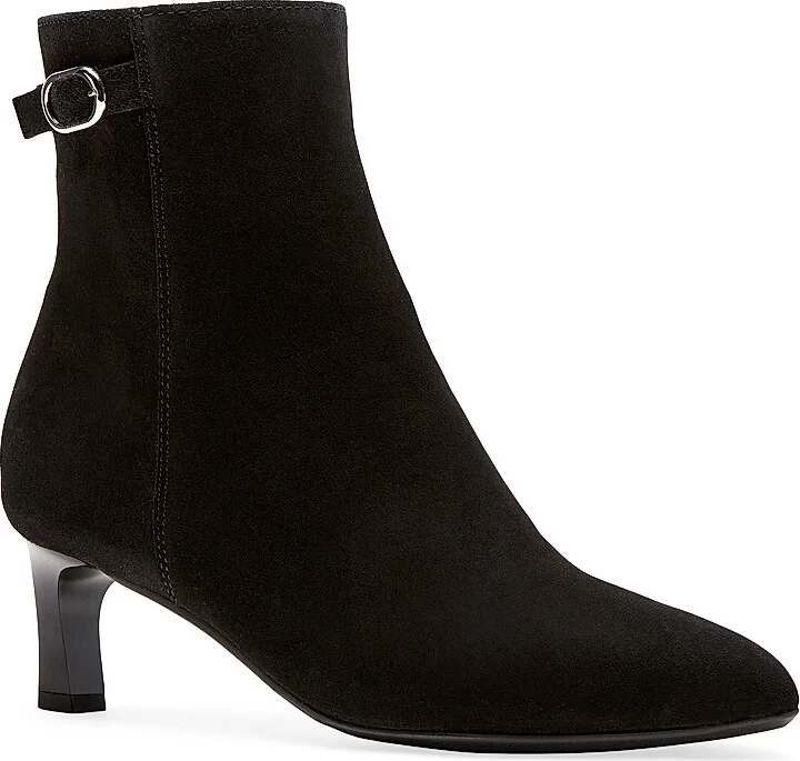 Women's Arizona 55MM Waterproof Suede Booties - Black Suede - Size 5 - Image 2