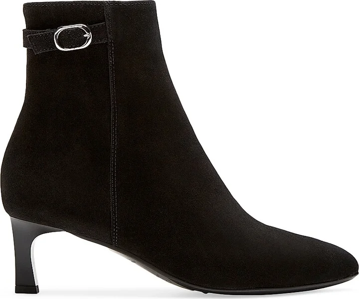 Women's Arizona 55MM Waterproof Suede Booties - Black Suede - Size 5