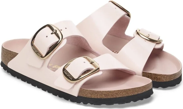 Women's Arizona Big Buckle Sandal In High Shine Light Rose