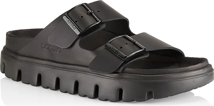 Women's Arizona Chunky Leather Platform Sandals - Black - Size 5 - Image 2