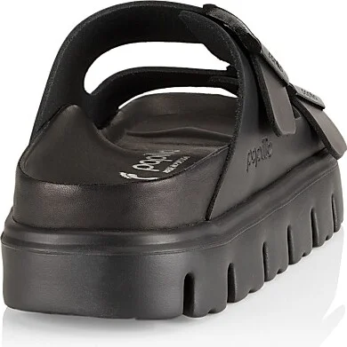 Women's Arizona Chunky Leather Platform Sandals - Black - Size 5 - Image 3