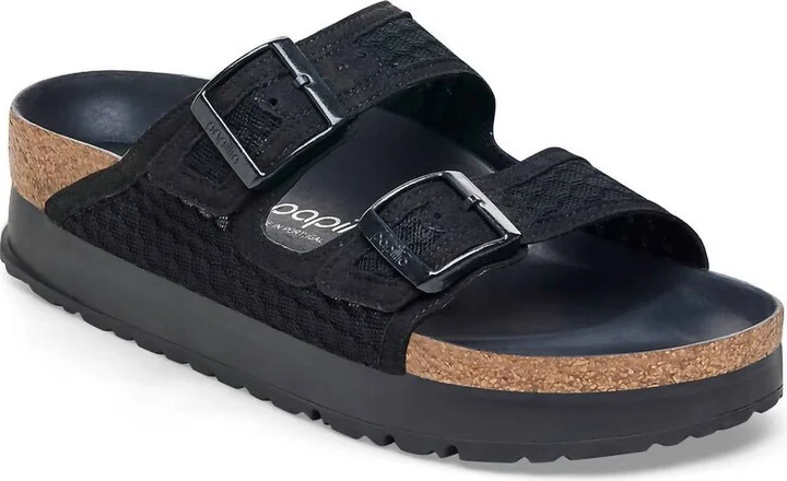 Women's Arizona Flex Platform Sandal In Black Mesh