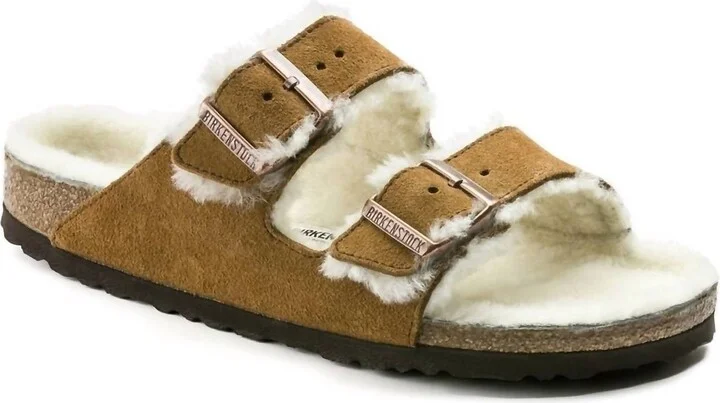 Women's Arizona Shearling Sandals In Mink