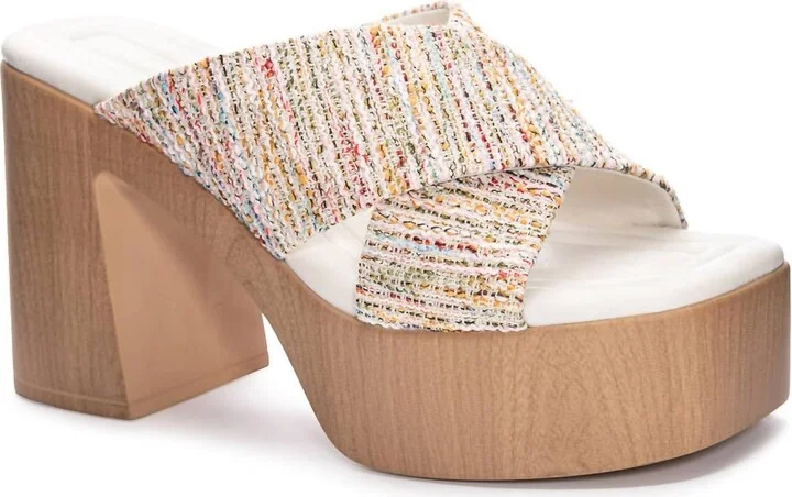Women's Arling Platform Slide Sandals In Multicolor