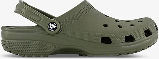 Womens Army Green Classic Logo-Embellished Rubber Clogs Eur 44 / 10 Uk Men