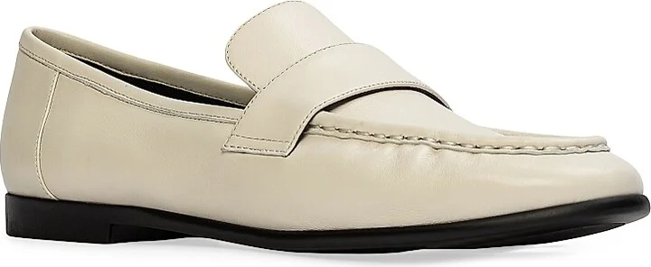 Women's Arrow Leather Loafers - Coconut Leather - Size 5 - Image 3