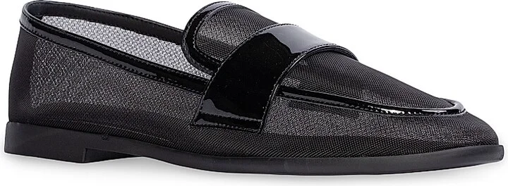 Women's Arrow Mesh Loafers - Black Mesh - Size 8 - Image 3