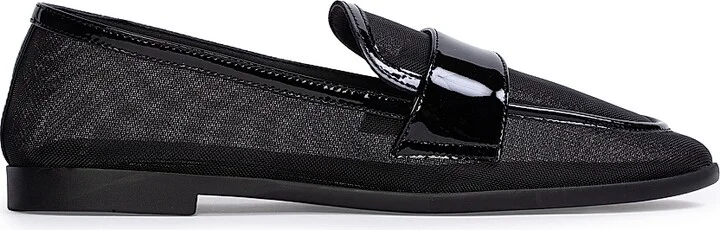Women's Arrow Mesh Loafers - Black Mesh - Size 8