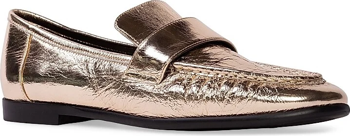 Women's Arrow Metallic Loafers - Silver Crinkle Metallic - Size 5 - Image 8