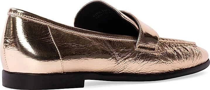 Women's Arrow Metallic Loafers - Silver Crinkle Metallic - Size 5 - Image 9