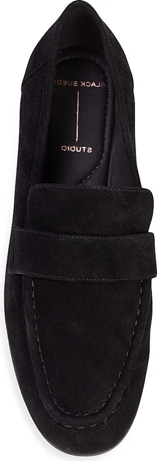 Women's Arrow Suede Loafers - Black Suede - Size 5 - Image 6
