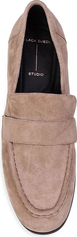Women's Arrow Suede Loafers - Black Suede - Size 5 - Image 10
