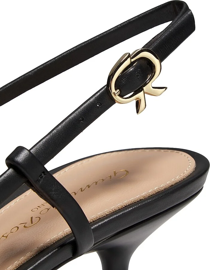 Women's Ascent 55MM Leather Slingback Pumps - Black - Size 5 - Image 5
