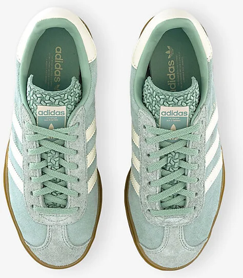 Womens Ash Green Offwhite Gum Gazelle Bold Suede Low-Top Trainers Eur 39 / 6 Uk Women - Image 2