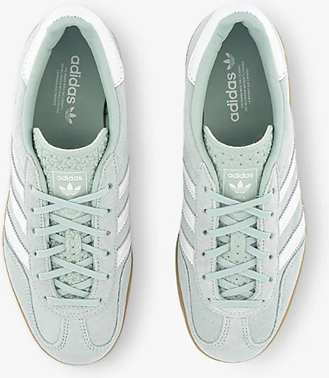 Womens Ash Green White Gum Gazelle Indoor Suede Trainers Eur 39.5 / 6.5 Uk Women - Image 2