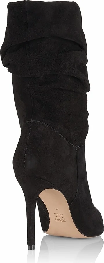 Women's Ashlee Nubuck High-Heel Boots - Black - Size 5 - Image 3