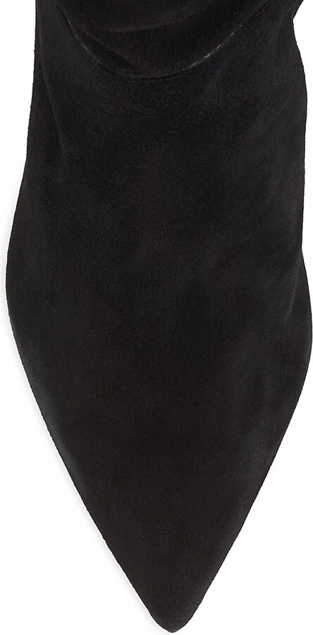 Women's Ashlee Nubuck High-Heel Boots - Black - Size 5 - Image 4