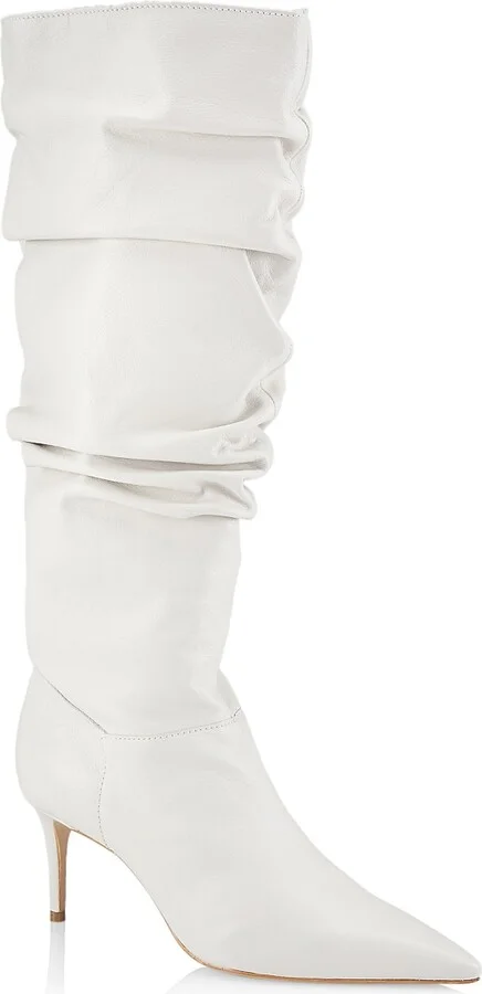 Women's Ashlee Slouchy Leather High Boot - Pearl - Size 7.5 - Image 2